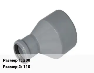 Переход ПЭ-полиэтилен 280х110